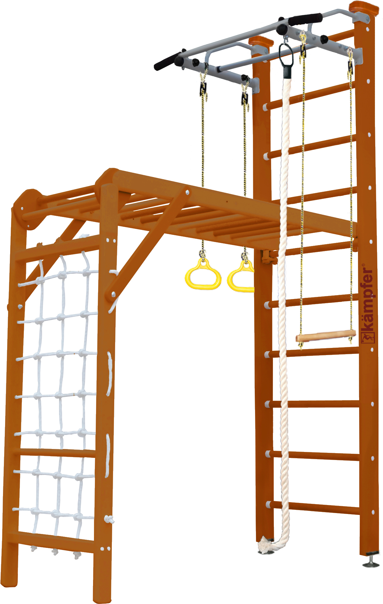 

Шведская стенка Kampfer Union Ceiling №3 Стандарт турник классический/белый антик