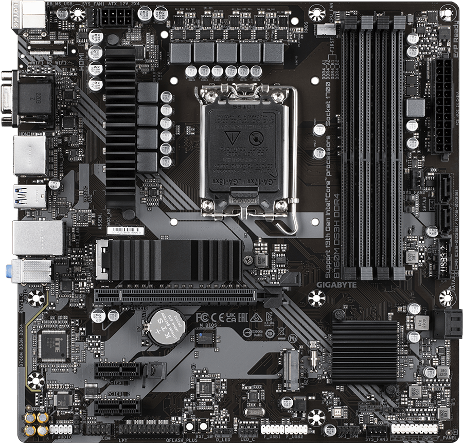 

Материнская плата GigaByte B760M DS3H DDR4 (rev. 1.0), Материнская плата Gigabyte B760M DS3H DDR4