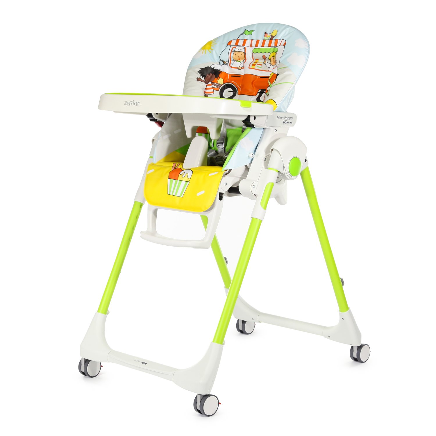 

Стульчик для кормления Peg-Perego P.PAPPA ZERO-3 GELATO салатовые ножки [IMPP030004TRK38], P.PAPPA ZERO-3 GELATO