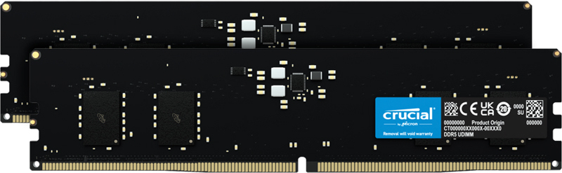 

Оперативная память Crucial 32GB (2x16GB) DDR5-4800 (CT2K16G48C40U5)