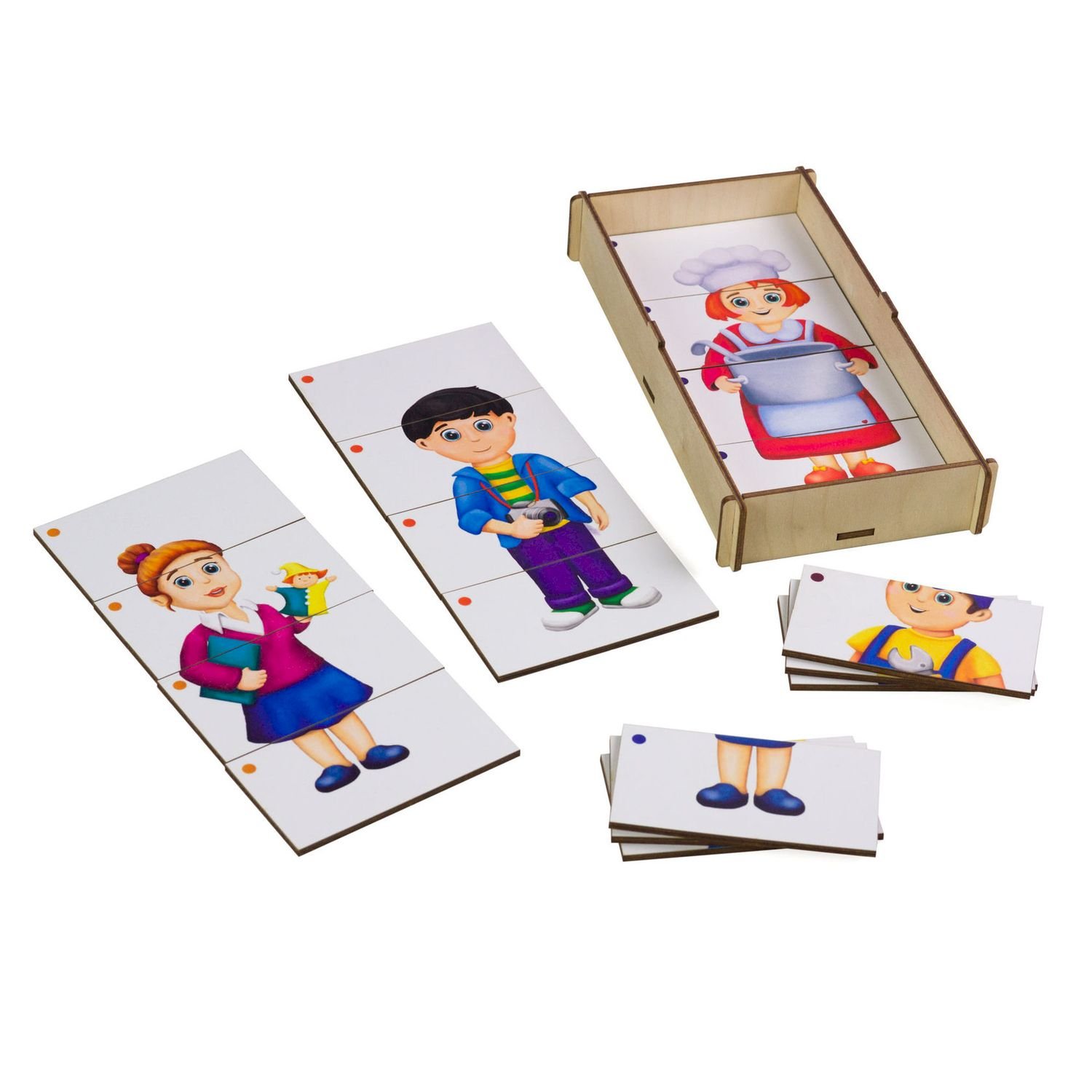 

Развивающая игрушка Paremo Составные картинки. Профессии 1 [PE720-134], Составные картинки. Профессии 1