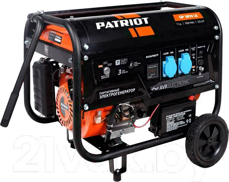 

Бензиновый генератор Patriot GP 3810LE, Генератор Patriot GP 3810LE