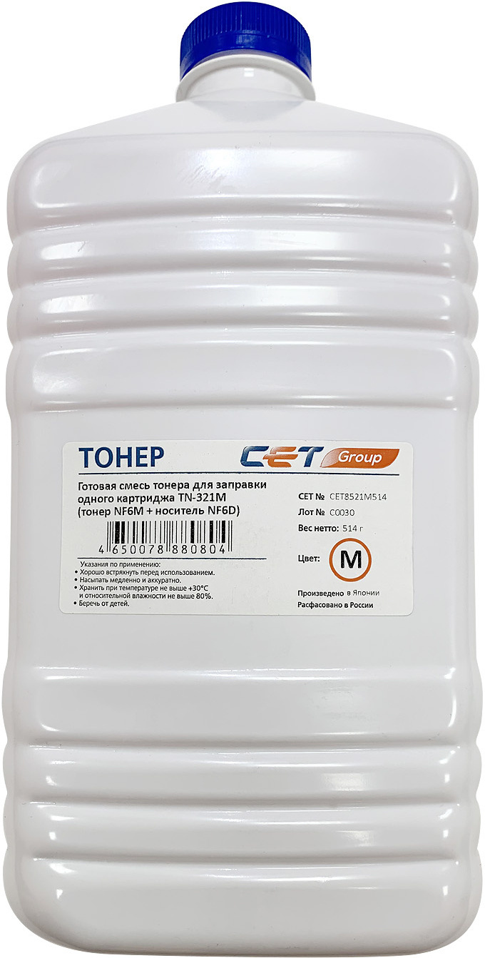 

Тонер Cet NF6M/NF6D пурпурный (CET8521M-514)