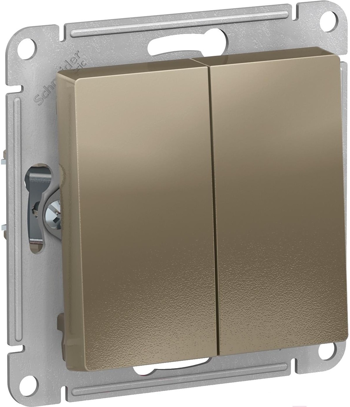 

Выключатель Schneider Electric AtlasDesign шампань [ATN000565], Выключатель Schneider Electric AtlasDesign ATN000565 шампань