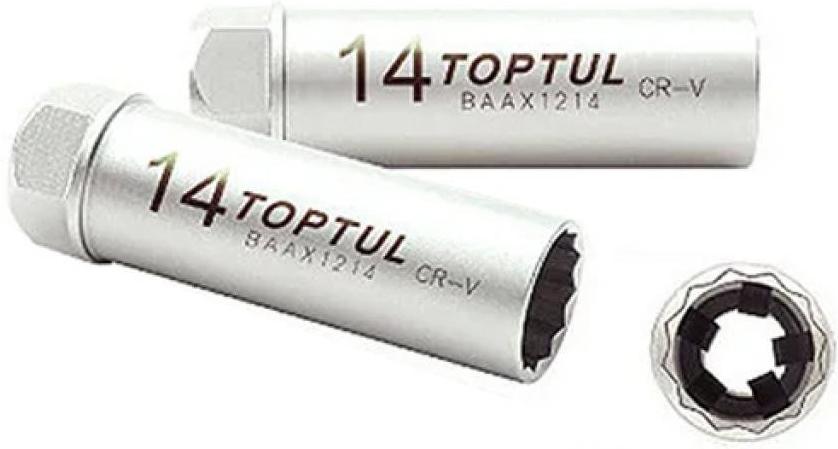 

Специнструмент Toptul BAAX1214 1 предмет, Головка свечная 3/8 14мм