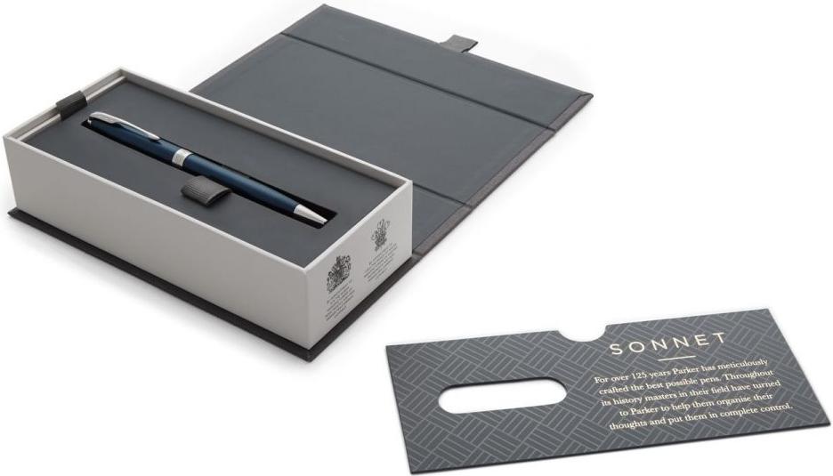 

Ручка шариковая Parker Sonnet Core K539 LaqBlue CT M черные чернила коробка [1931536], Sonnet Core K539 LaqBlue CT M черные чернила коробка
