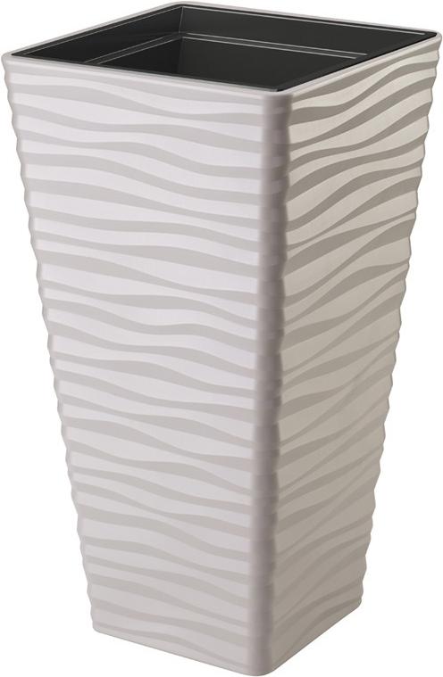 

Кашпо Formplastic Sahara Dunes slim 3960-055 светло-серый