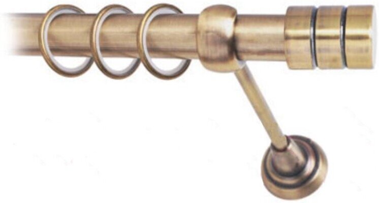 

Карниз Lm Decor Цилиндр 088 1р гладкий 2.8м антик, Карниз Lm Decor Цилиндр 088 1р гладкий 16мм 2.8м антик