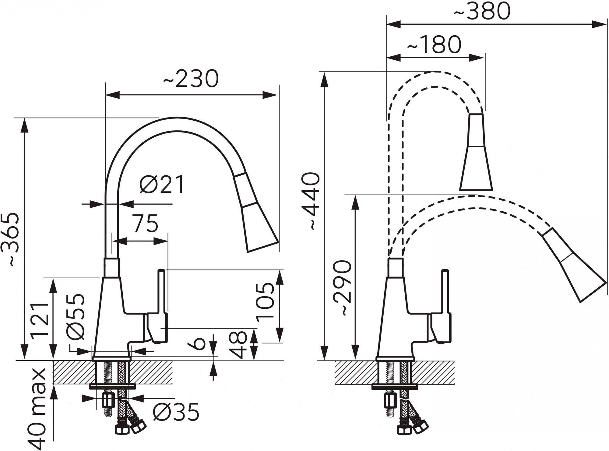 

Смеситель Ferro BZA42S, BZA42S