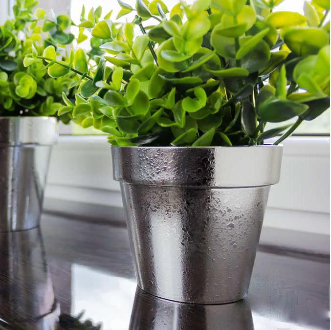 

Горшок Prosperplast Cube chrome silver хромированное серебро [DGC140SF-877C], Cube chrome silver