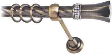 

Карниз Lm Decor Севилла 120 1р витой 25мм 2.8м антик, Севилла 120 1р витой 25мм 2.8м