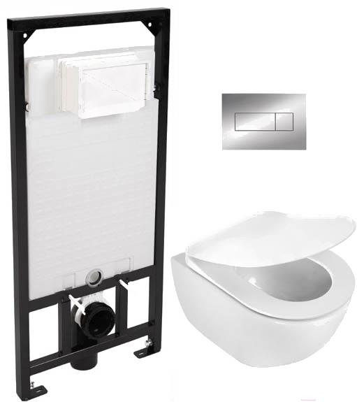 

Унитаз Deante с инсталляцией Peonia Zero CDE S6ZPW, с инсталляцией Peonia Zero CDE S6ZPW