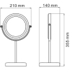 Зеркало косметическое Wasserkraft K-1003