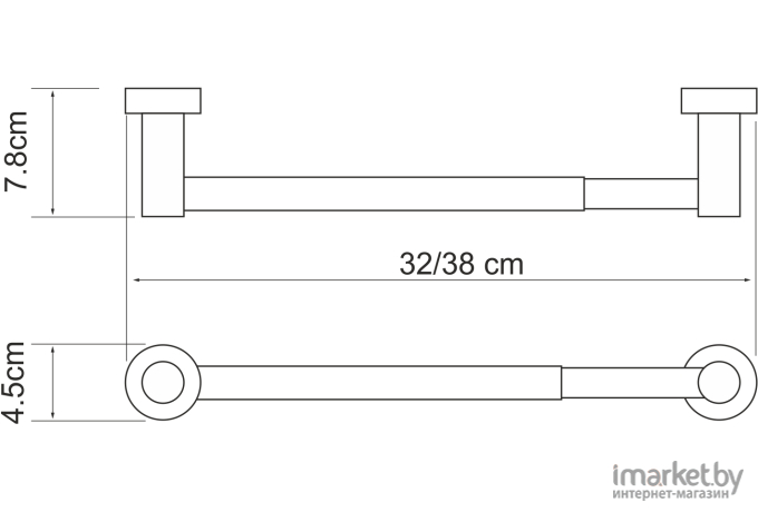 Держатель для туалетной бумаги Wasserkraft Donau K-9422