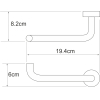 Держатель для туалетной бумаги Wasserkraft Donau K-9496