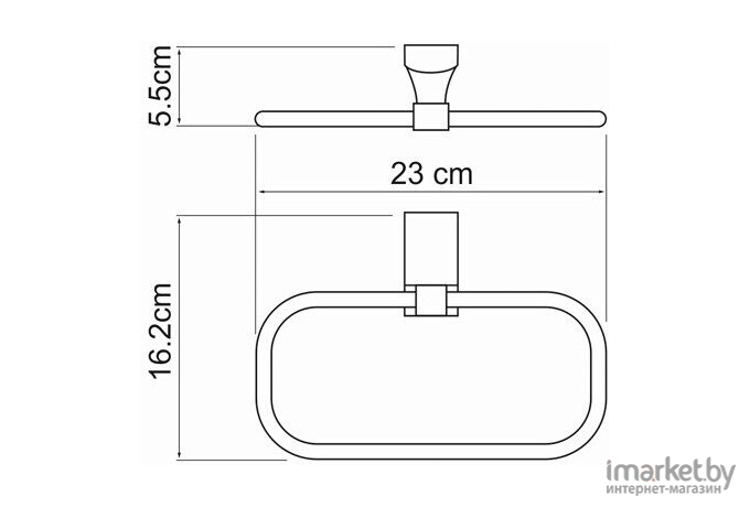 Держатель для полотенца Wasserkraft Leine K-5060