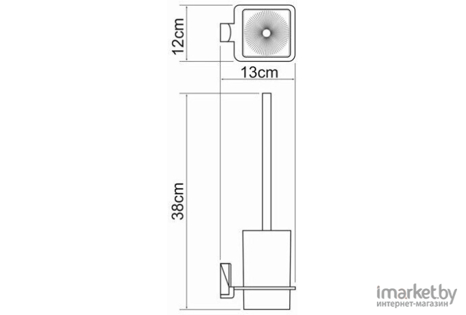 Ершик для унитаза Wasserkraft Leine K-5027