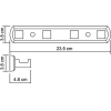 Крючок для ванны Wasserkraft Lippe K-6574