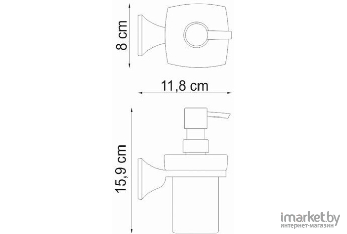 Дозатор жидкого мыла Wasserkraft Wern K-2599