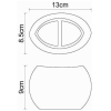 Стакан для зубных щеток Wasserkraft Eider K-33328A