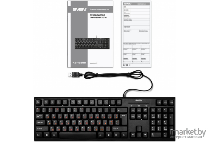 Клавиатура SVEN KB-S300 (черный)