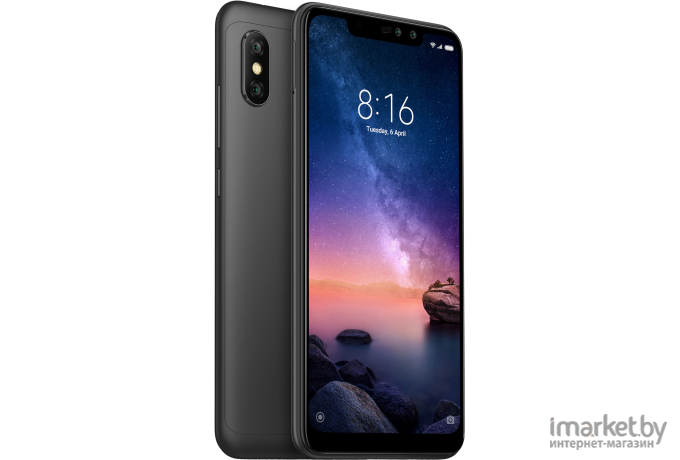 Смартфон Xiaomi Redmi Note 6 Pro 3GB/32GB международная версия (черный)