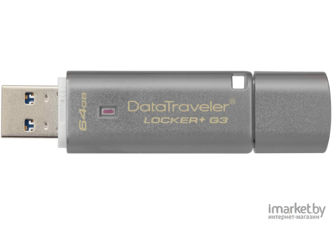 USB Flash Kingston DataTraveler Locker+ G3 64GB (DTLPG3/64GB)