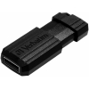 USB Flash Verbatim PinStripe черный 64 GB (49065)