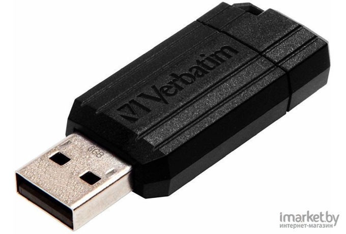 USB Flash Verbatim PinStripe черный 64 GB (49065)