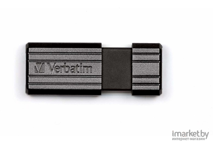 USB Flash Verbatim PinStripe черный 64 GB (49065)