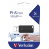 USB Flash Verbatim PinStripe черный 64 GB (49065)