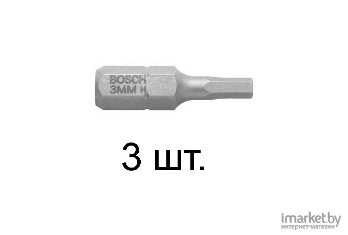 Набор бит Bosch 2607001716 3 предмета