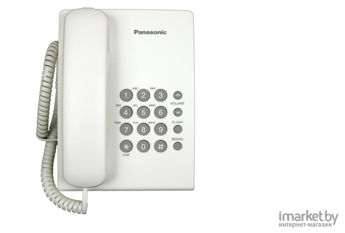 Проводной телефон Panasonic KX-TS2350RUW (белый)