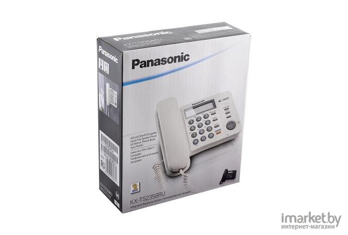 Проводной телефон Panasonic KX-TS2358RUW (белый)