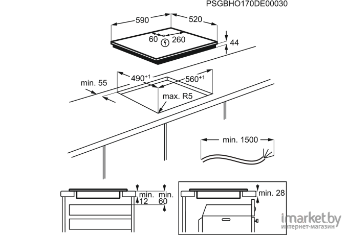 Варочная панель Electrolux IPE6450KF