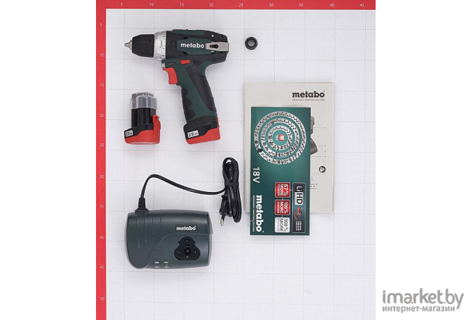 Дрель-шуруповерт Metabo PowerMaxx BS Basic [600080950] (с 2-мя АКБ 2 Ah)