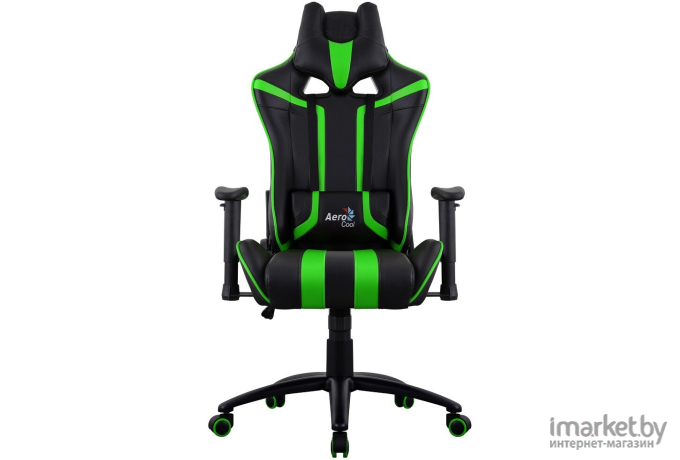 Кресло AeroCool AC120 AIR черный/зеленый