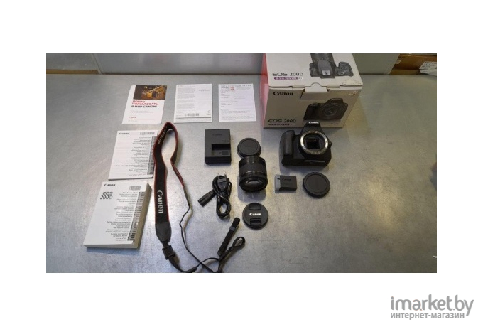 Фотоаппарат Canon EOS 200D Kit 18-55 IS STM (черный)