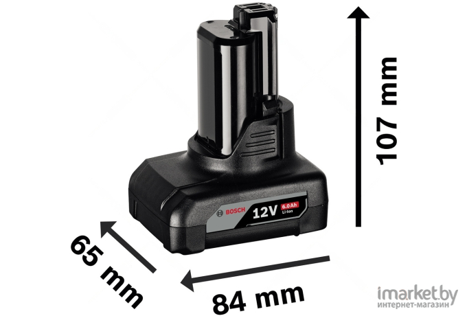 Аккумулятор Bosch GBA 12V 6.0 Ah (1.600.A00.X7H)