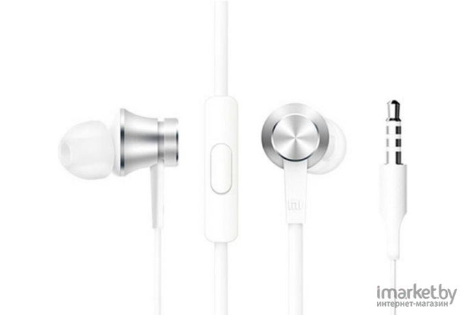 Наушники Xiaomi Mi In-Ear Headphones Basic HSEJ03JY серебристый [ZBW4355TY]