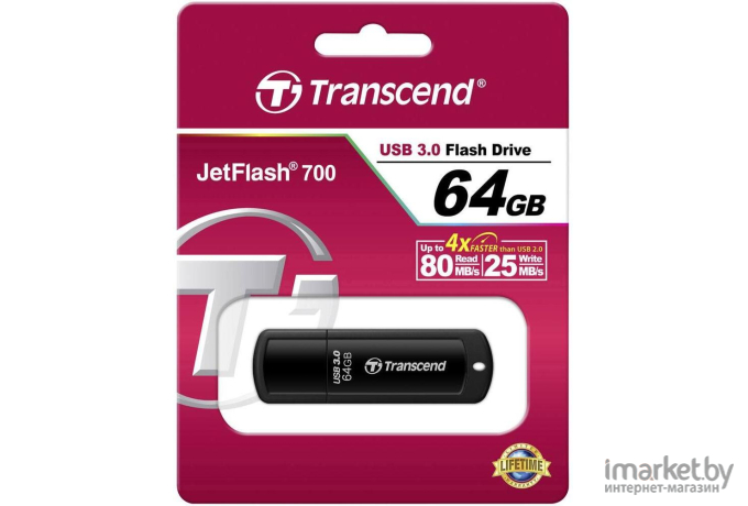 USB Flash Transcend JetFlash 700 64GB (TS64GJF700)