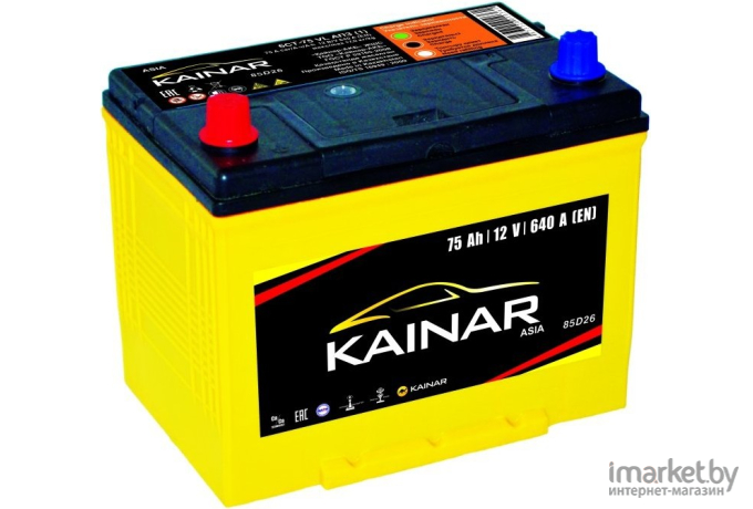 Автомобильный аккумулятор Kainar Asia 75 JR+ [070 20 38 02 0031 10 11 0]