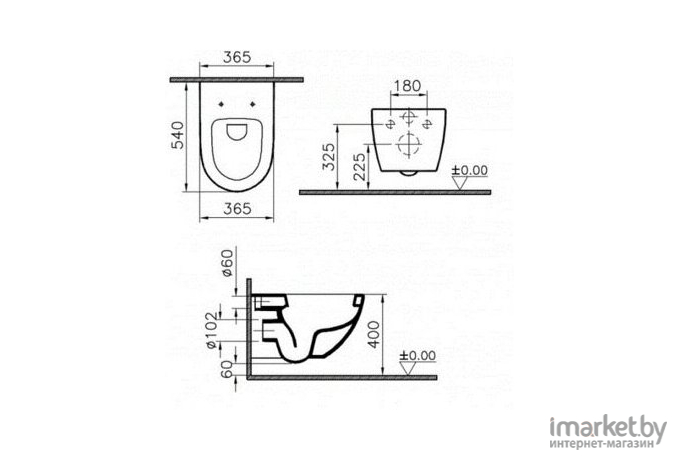 Унитаз Vitra Sento 7748B003-0075