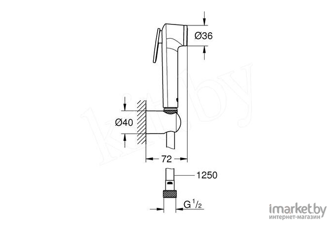 Душевой гарнитур Grohe Tempesta-F Trigger Spray 30 [27812IL1]