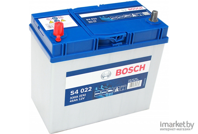 Автомобильный аккумулятор Bosch S4 022 (545157033) 45 А/ч JIS