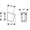 Держатель душевой лейки Hansgrohe PorterS 28331000