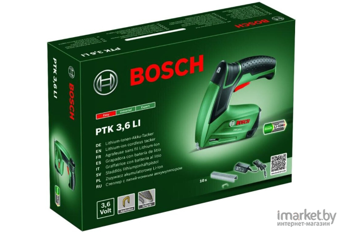 Аккумуляторный степлер Bosch PTK 3,6 Li (0603968120)