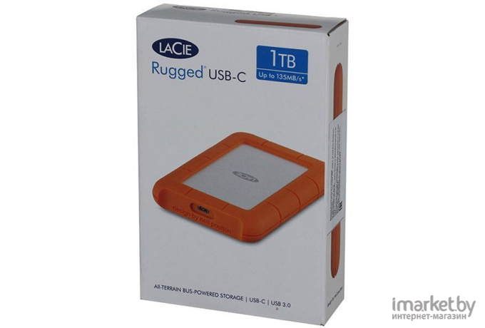 Внешний жесткий диск LaCie Rugged USB-C 1TB