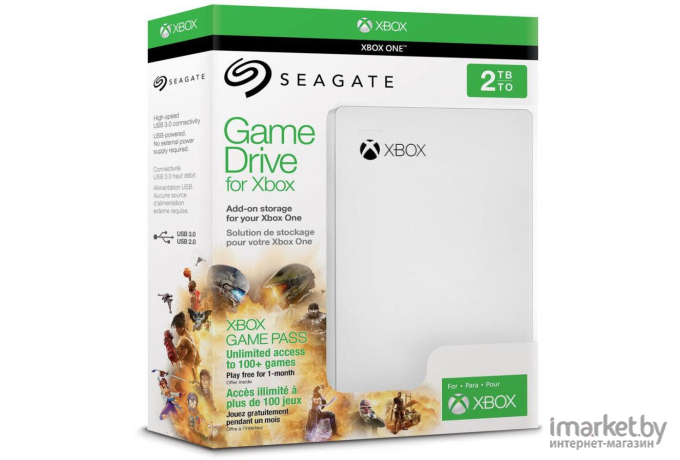 Внешний жесткий диск Seagate Game Drive for Xbox 2TB Game Pass Special Edition