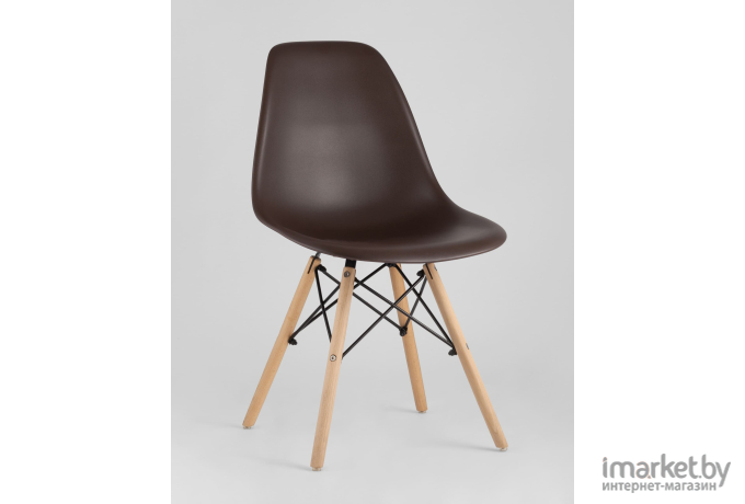 Стул Stool Group Eames DSW коричневый [8056PP BROWN 66009]